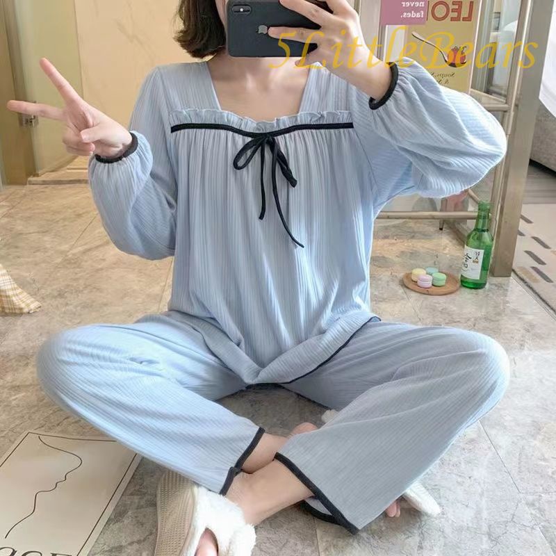 Set Đồ Ngủ Dài Tay Phong Cách Mới Cho Nữ