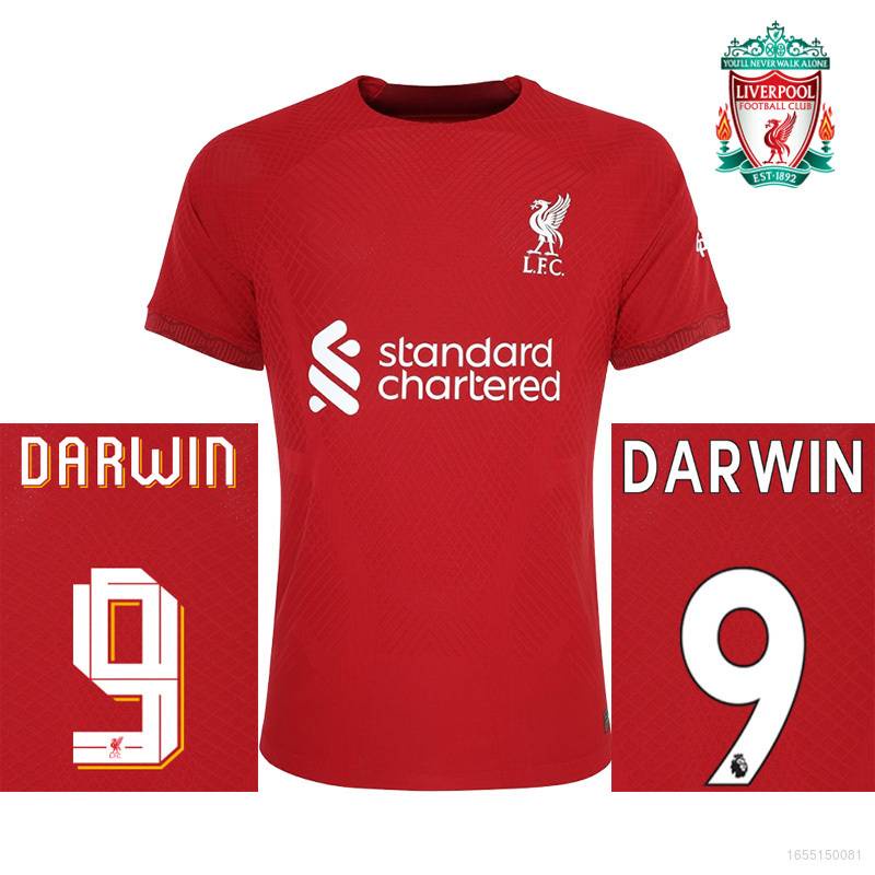 Áo Thun Đá Banh In Tên Đội Liverpool LFC HT1 2022-2023 Thời Trang Cho Nam Nữ TH1