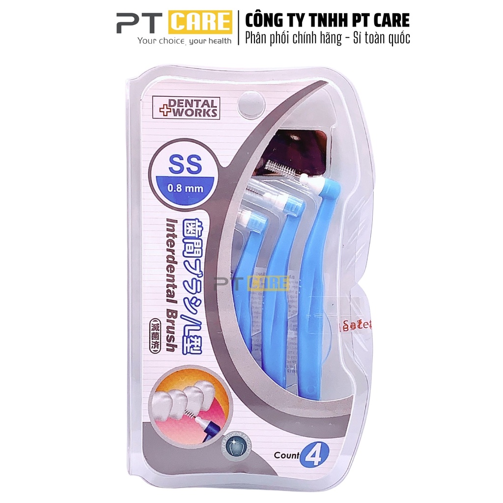 PT CARE | Bàn Chải Kẽ Răng Okamura Asahi DW-XD02 Cho Người Niềng Răng Chất Lượng Nhật Bản