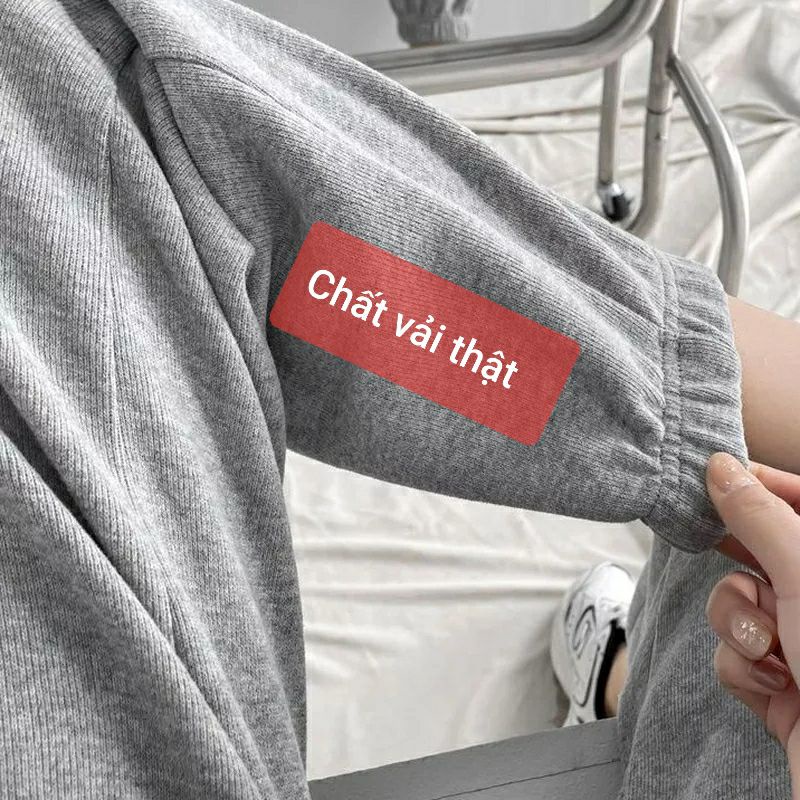 Quần JOGGER nữ ống rộng cạp cao dáng Hàn Quốc (Chất vải loại 1)