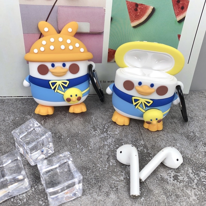 Vỏ bao Airpods 1/ 2/ Pro chất liệu Silicon chống va đập mạnh khi rơi hình dễ thương đáng yêu - CITYCASE