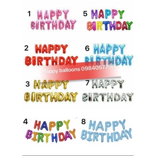 Bộ bóng chữ Happy birthday