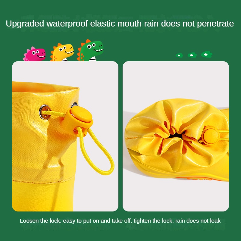 Giày Bốt Đi Mưa Chống Trượt Nhiều Màu Sắc Họa Tiết Hoạt Hình Dành Cho Bé Gái