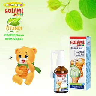 GOLANIL JUNIOR XỊT GIẢM ĐAU RÁT HỌNG CHO BÉ | NHẬP KHẨU CHÍNH HÃNG Ý