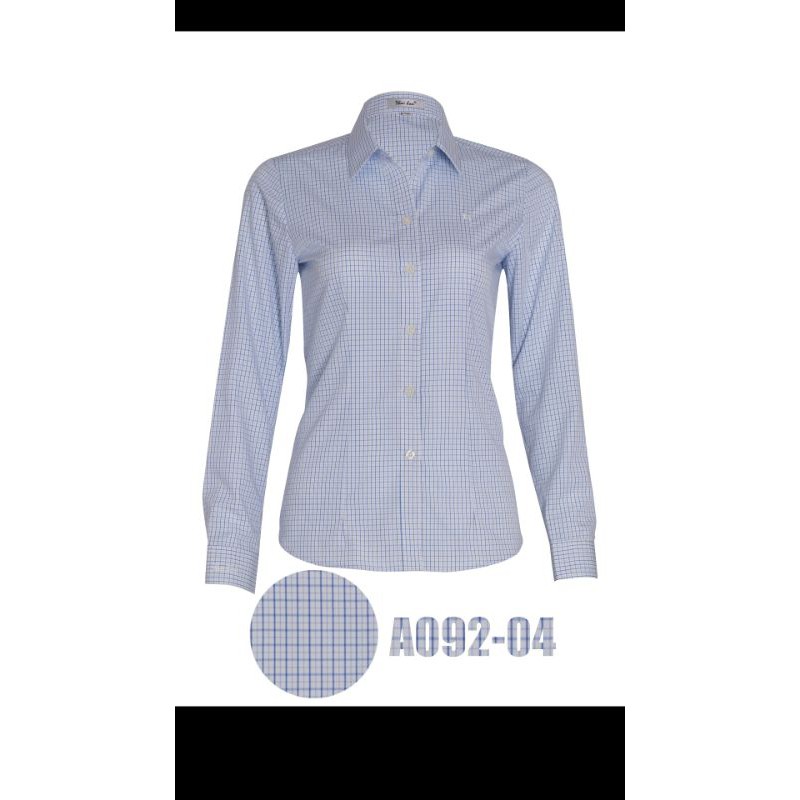 Áo sơ mi nữ Thái Hòa mã A092 sọc caro vải sợi tre pha cotton có size đại