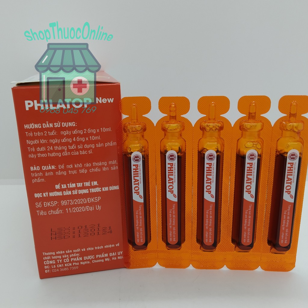 Philatop new đạm ống hộp 20 ống