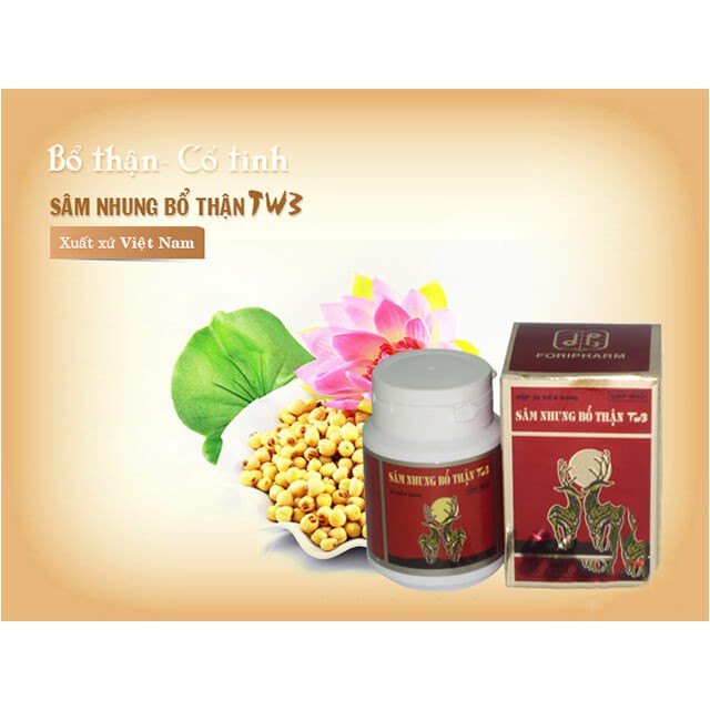 (CHÍNH HÃNG) SÂM NHUNG BỔ THẬN TW3