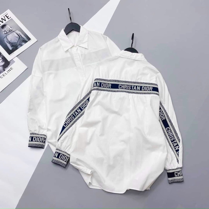 [Hàng L1 Có Size] Áo sơ mi trắng viền sang chảnh | BigBuy360 - bigbuy360.vn