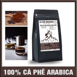 Cà phê arabica nguyên chất 100%, bịch 500g, đặc trưng , ca phe - lâm đồng, đắc lắc - the brownka coffee