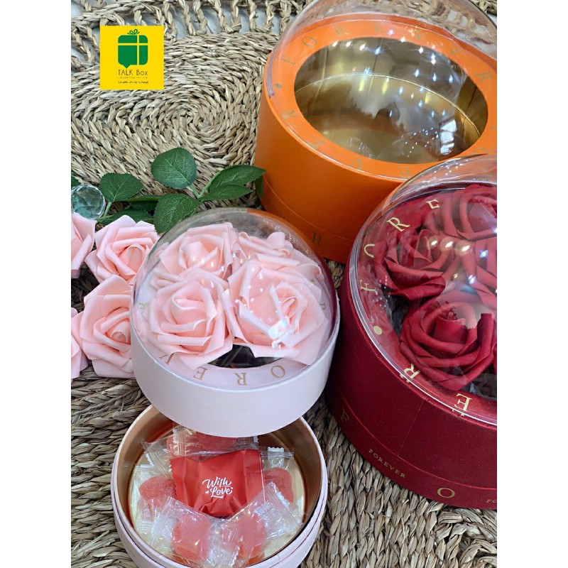 HỘP HOA NẮP CẦU 2 NGĂN SANG CHẢNH | BigBuy360 - bigbuy360.vn