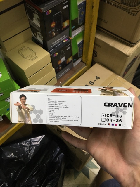 Đài craven CR16 BH 6 tháng đổi mới