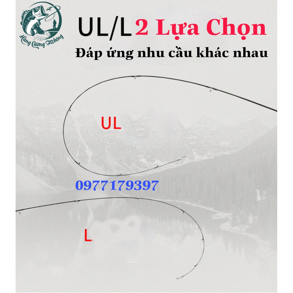 Cần Lure UL 2 Thế Hệ Mới Ngọn L và UL Chuyên Câu Mương , lóc ..Chuyên Đồ Câu Lure