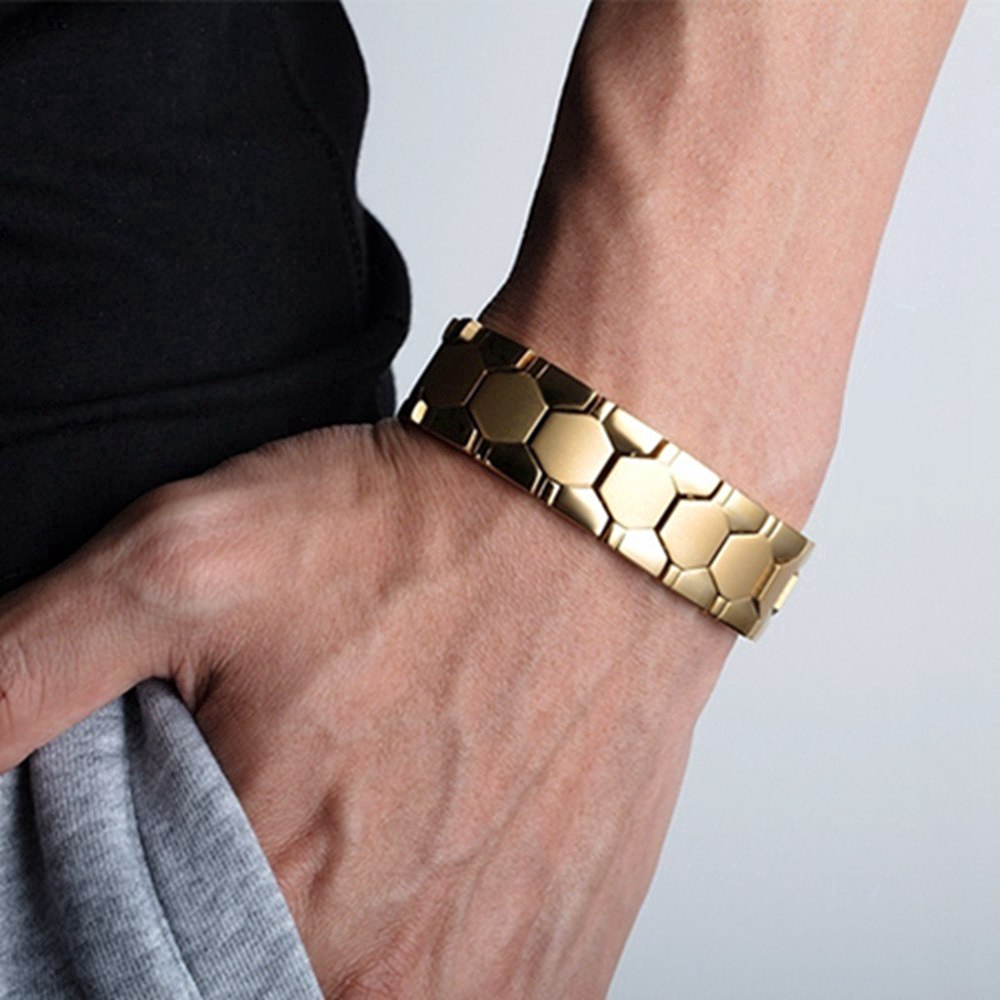 Pria Punk Hip hop Gelang, Perhiasan Gelang Keren Pria Sederhana