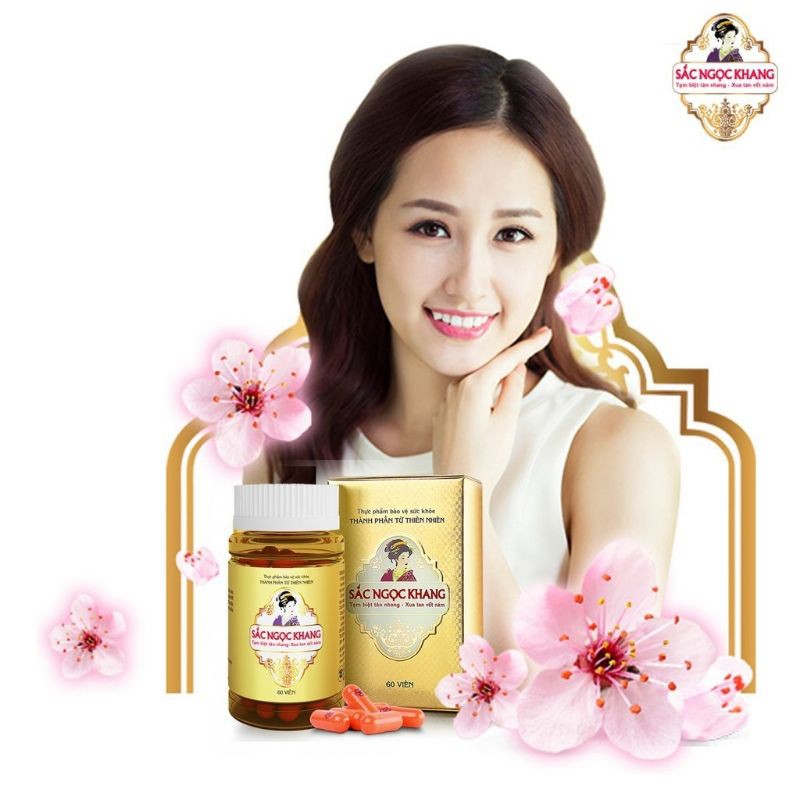 Viên uống sắc ngọc khang, làm đẹp da, hỗ trợ trị nám, tàn nhang, cân bằng nội tiết tố nữ