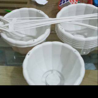 30 chậu treo trắng giá hủy diệt rộng 22cm cao 15cm