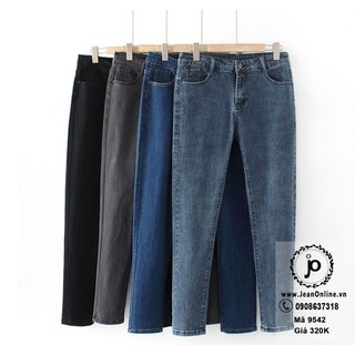 Skinny Jean Nữ Bigsize (MS 9542) quần jean thun, quần jean ngoại cỡ, thời trang bigsize