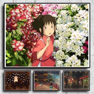 Poster Phim Spirited Away Phong Cách Retro