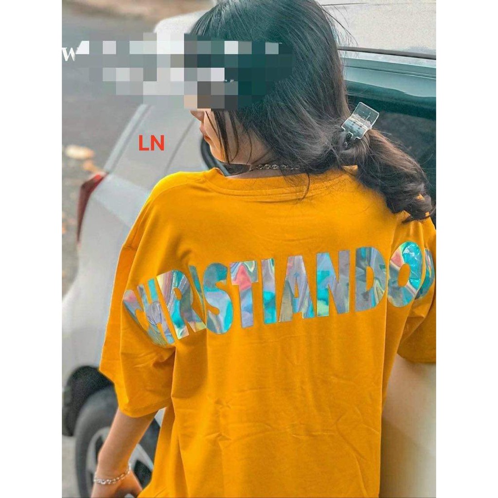 Áo phông Chít Tan ánh gương in lưng HARI0321