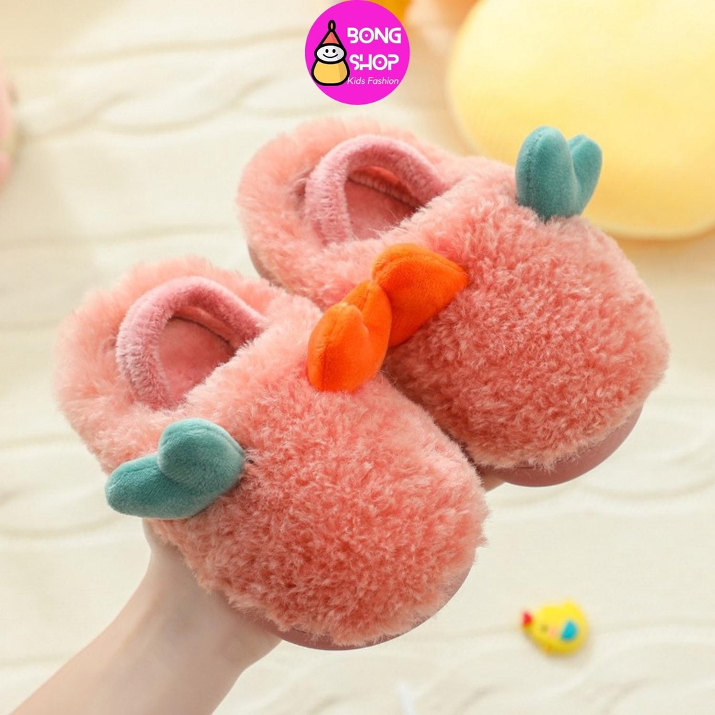 Dép bông đi trong nhà chống trượt dễ thương cho bé 1-3 tuổi
