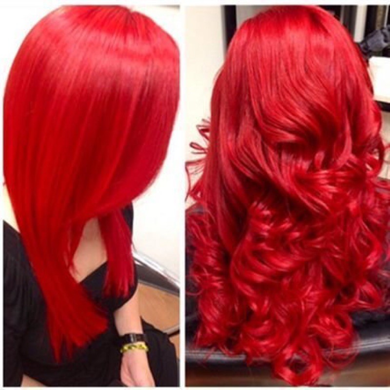 Phủ bóng tóc đẹp màu đỏ bền màu bằng màu phủ bóng hàn quốc 5D