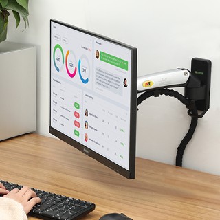 [Chính Hãng] [Model 2024] Khung treo màn hình vi tính áp tường NB F120 bốn chiều 17inch - 27 inch