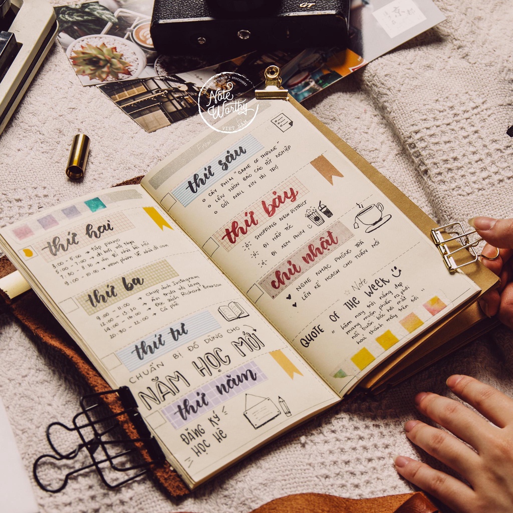 Sổ tay to do list 60 trang 11x20cm bìa mềm mỏng nhẹ tiện ích - Noteworthy to do list