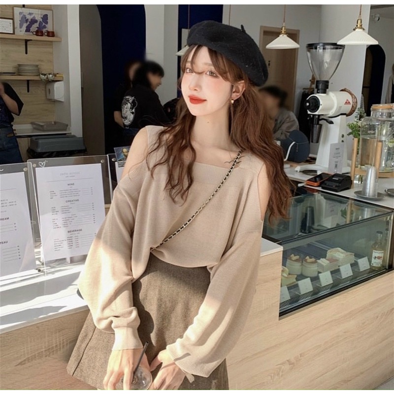 🆙🆙🆙 Set áo dây gân nâu