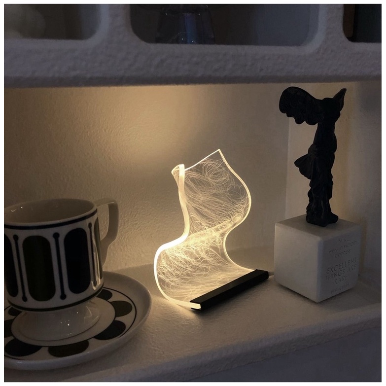 Đèn ngủ decor trang trí nhà phòng uốn éo lượn sóng để kiểu gì cũng đẹp tặng quà người iu để người iu uốn éo đi ạ