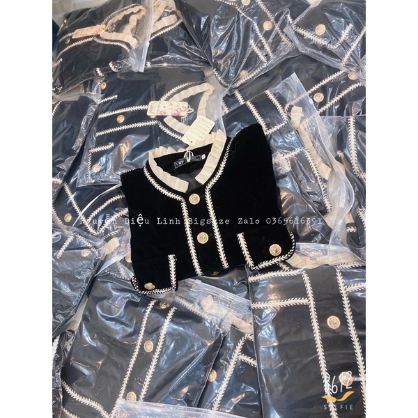 Áo nhung viền bigsize 60kg - 105kg