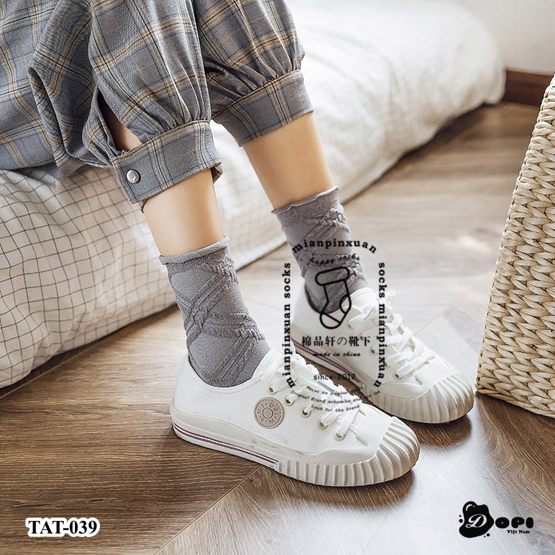 Tất nữ cao cổ vớ nữ cao cổ Cheemy khử mùi kháng khuẩn chống hôi chân TAT-039