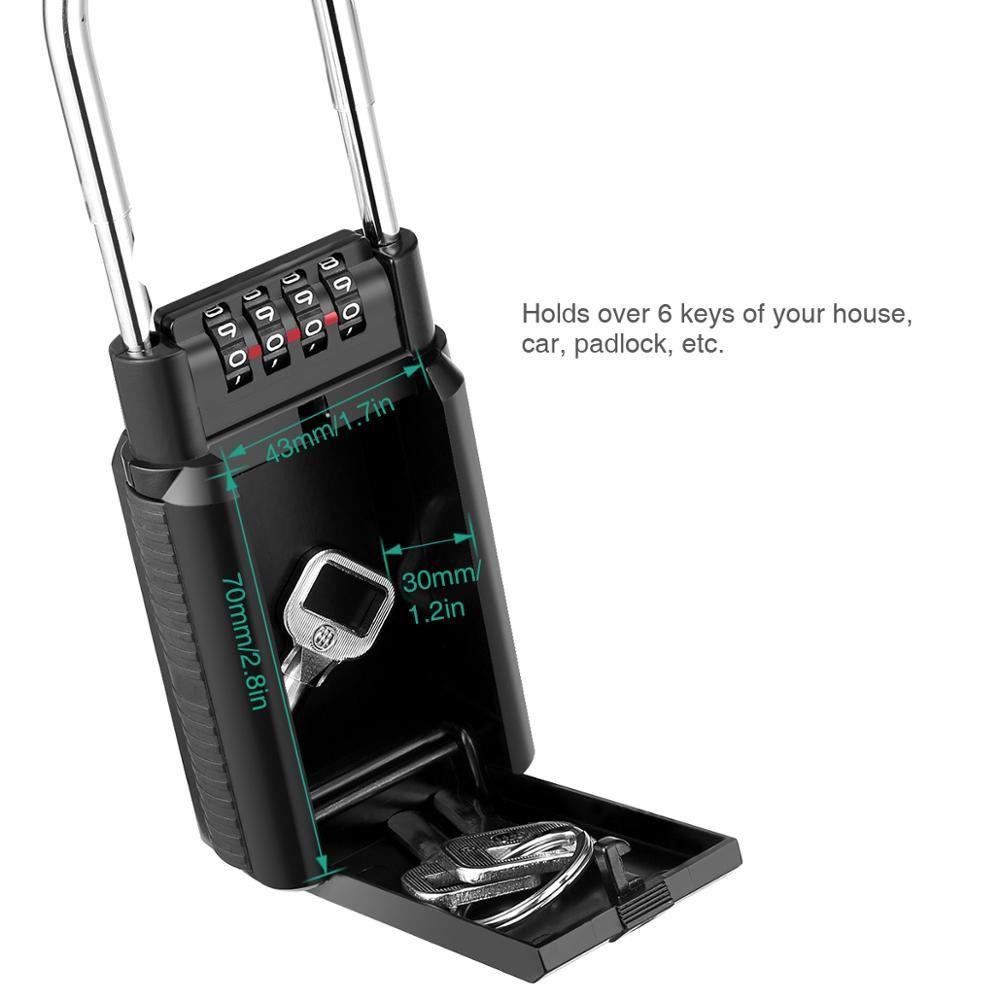 LET Hộp Đựng Chìa Khóa Gắn Tường Bằng Hợp Kim Nhôm Cao Cấp