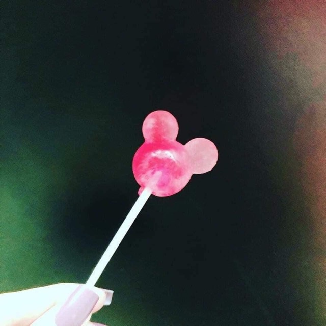 Kẹo mút Popcan mickey Glico vị trái cây Nhật Bản 13g/ cây