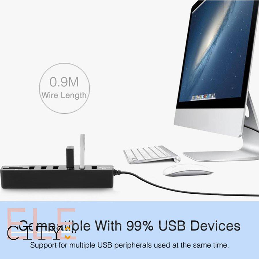 Đầu Đọc Thẻ Nhớ 8 Cổng Usb 2.0 6 Cổng Kèm Đầu Đọc Thẻ Nhớ Sd Tf 3ft