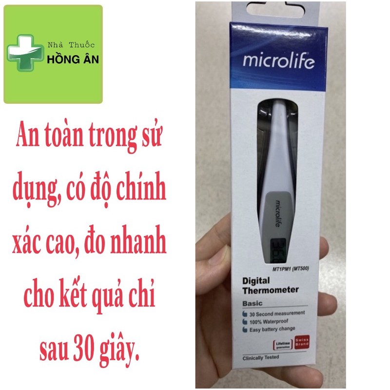 Nhiệt Kế Điện Tử MT500 ❤️  Cho kết quả nhanh trong 30 giây, nhanh gấp 2 lần nhiệt kế điện tử thông thường.