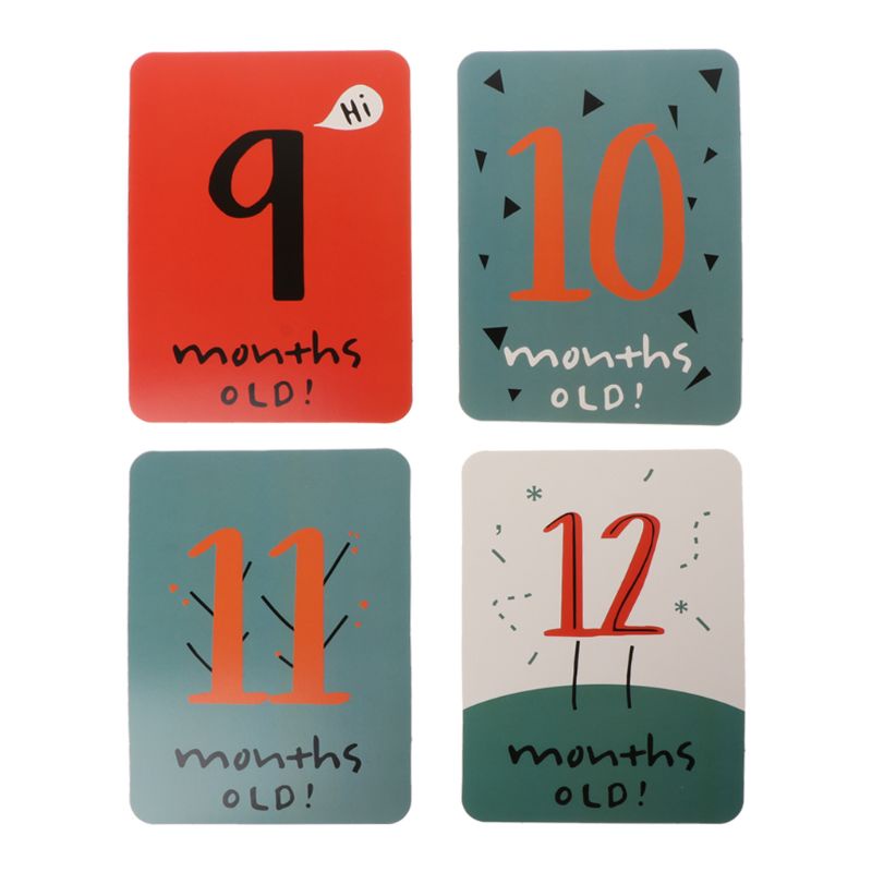 Set 20 Thẻ Hình Ảnh Vui Nhộn Dùng Làm Phụ Kiện Chụp Ảnh Cho Bé Sơ Sinh