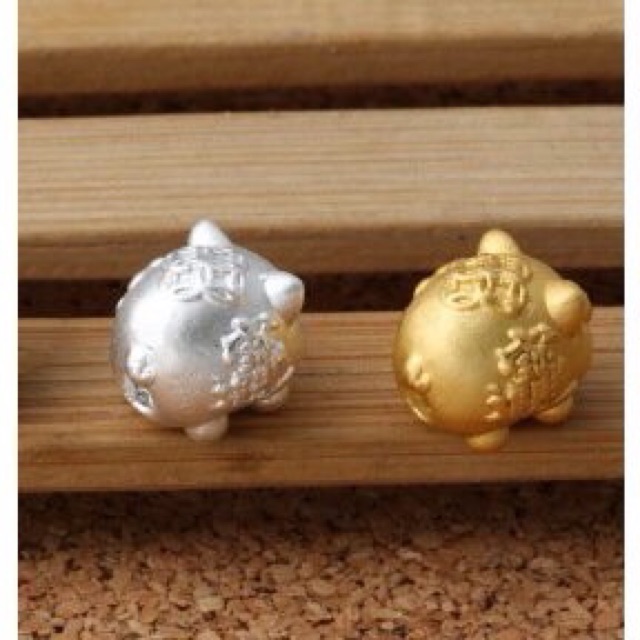 Charm heo bạc size mini -Minh Tâm Jewelry