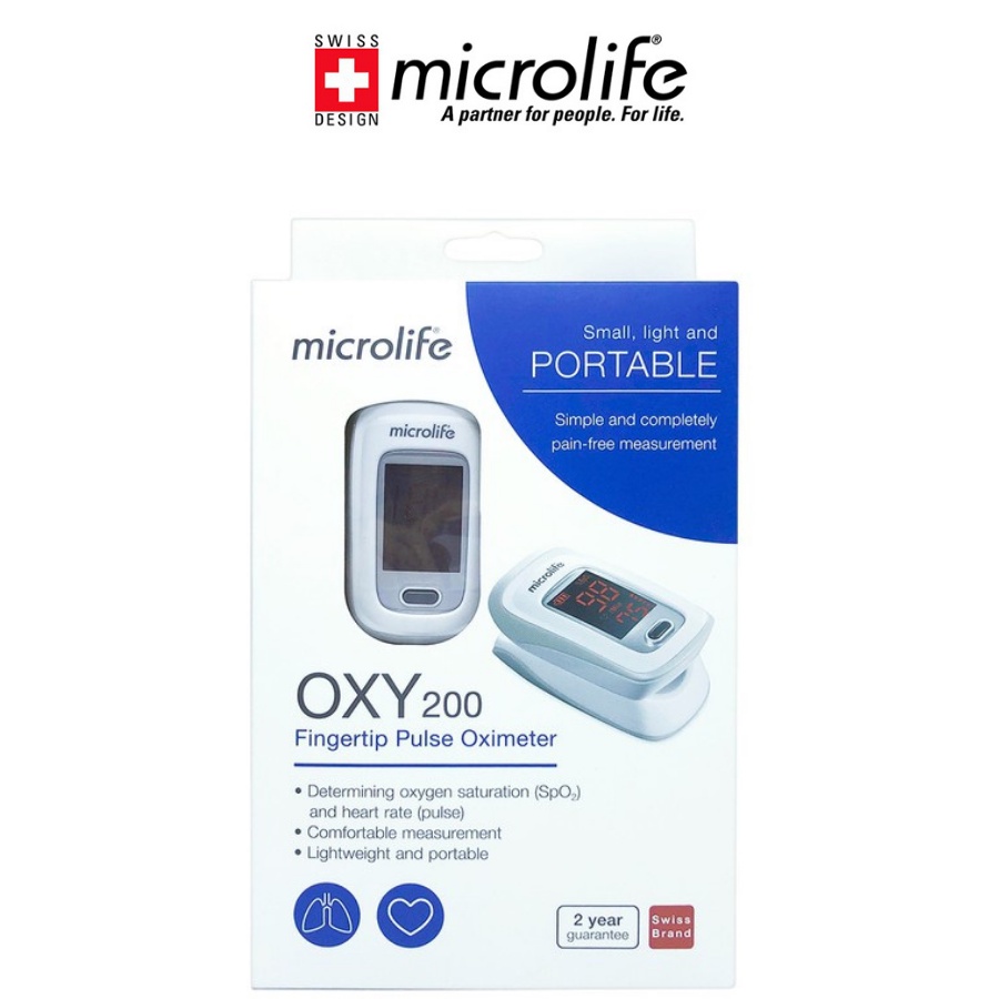 Máy Đo Nồng Độ Oxi Trong Máu Microlife Oxy200 | Thương Hiệu Thụy Sỹ - Bảo Hành 24 Tháng