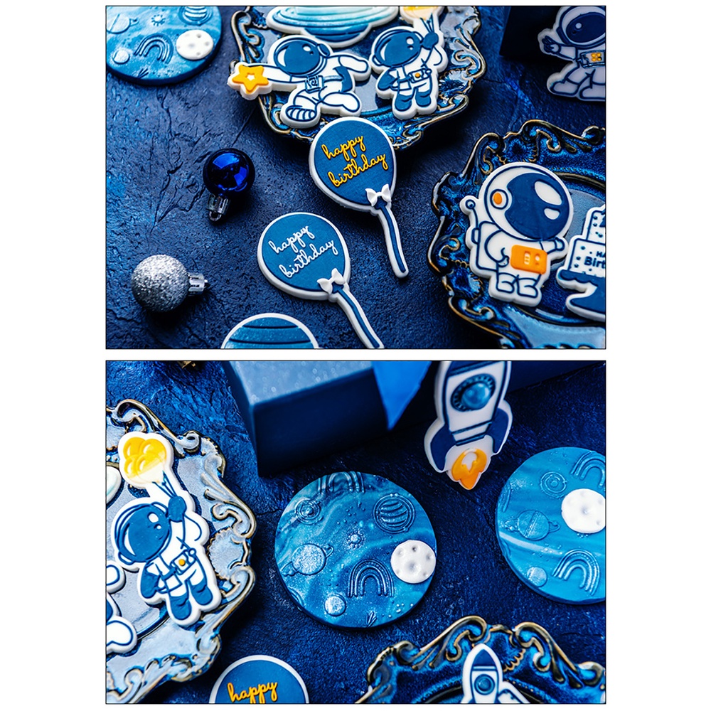 Khuôn Cắt Bánh Quy Trang Trí Hình Tên Lửa/Phi Hành Gia