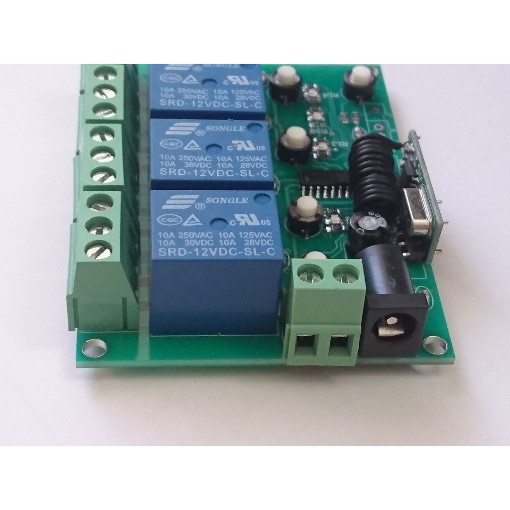 MẠCH ĐIỀU KHIỂN TỪ XA RF 315/433 MHZ 4 RELAY