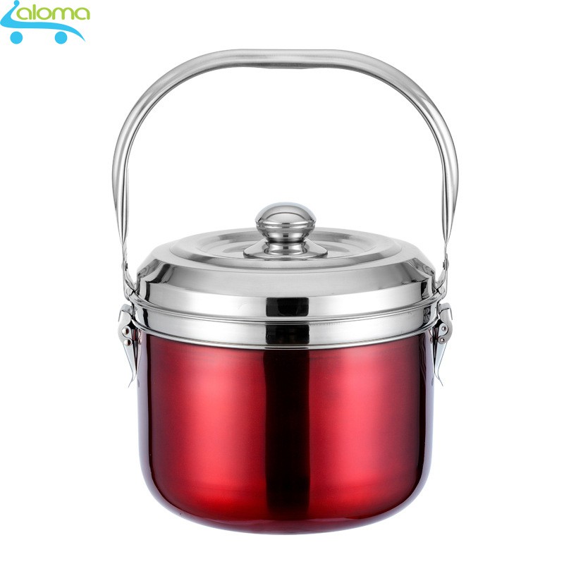 Nồi ủ nhiệt chân không đế gang Mẫu Tử 7L - Tặng bộ 5 hộp inox