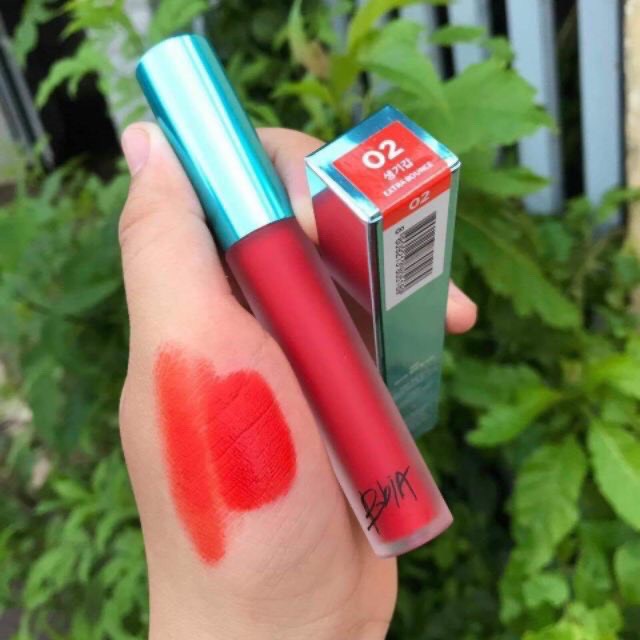 Son Bbia last velvet lip tint Extra Bounce 02 Đỏ cam