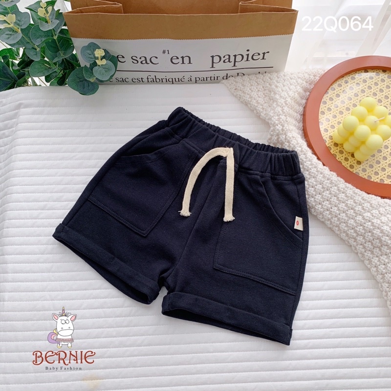 Quần bé trai Bernie túi sườn chất cotton cho bé từ 8-21kg-22Q064