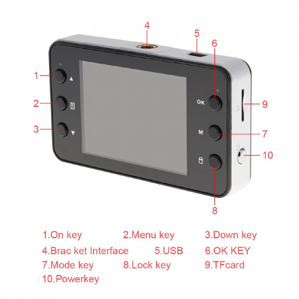 Máy Quay Hành Trình Cảm Biến G-Sensor 1080P Hd Cho Xe Hơi | BigBuy360 - bigbuy360.vn