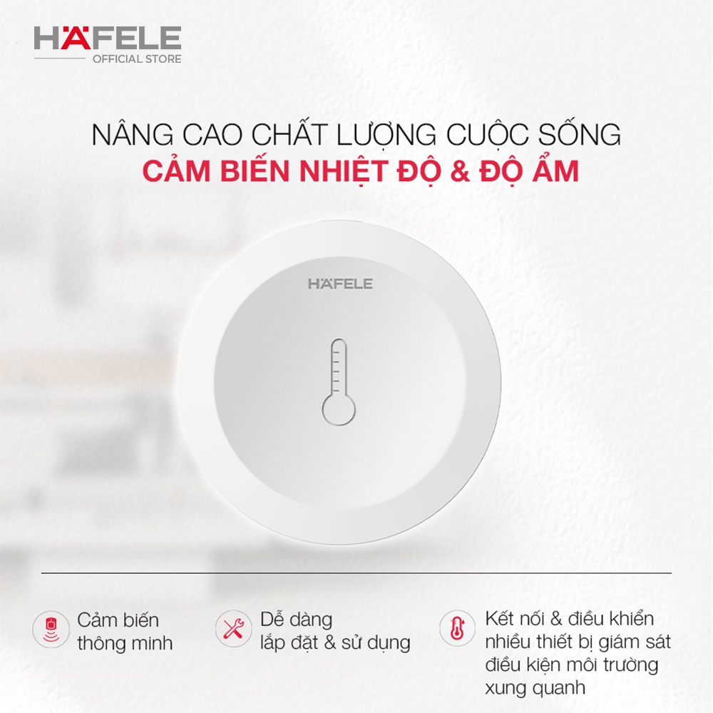 Cảm biến nhiệt độ & độ ẩm Hafele Smart Living - Hafele Temperature & Humidity sensor