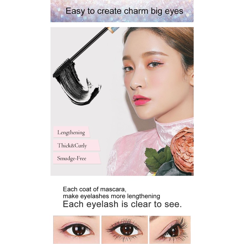 Mascara 4D Làm Dày Và Dài Mi Chống Thấm Nước Thương Hiệu brroa