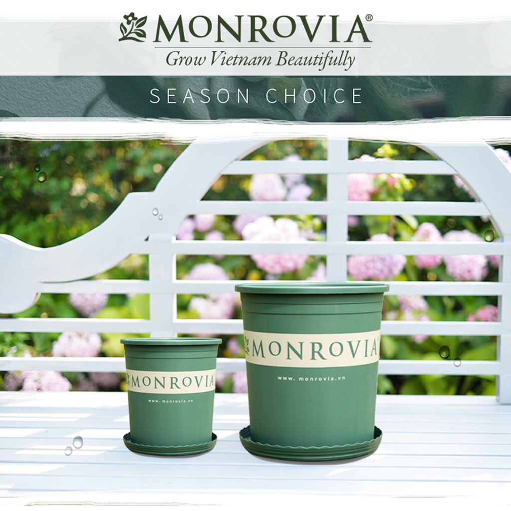 Chậu nhựa trồng cây MONROVIA 1 Gallon để bàn, treo ban công, treo tường, ngoài trời, sân vườn, tiêu chuẩn Châu Âu