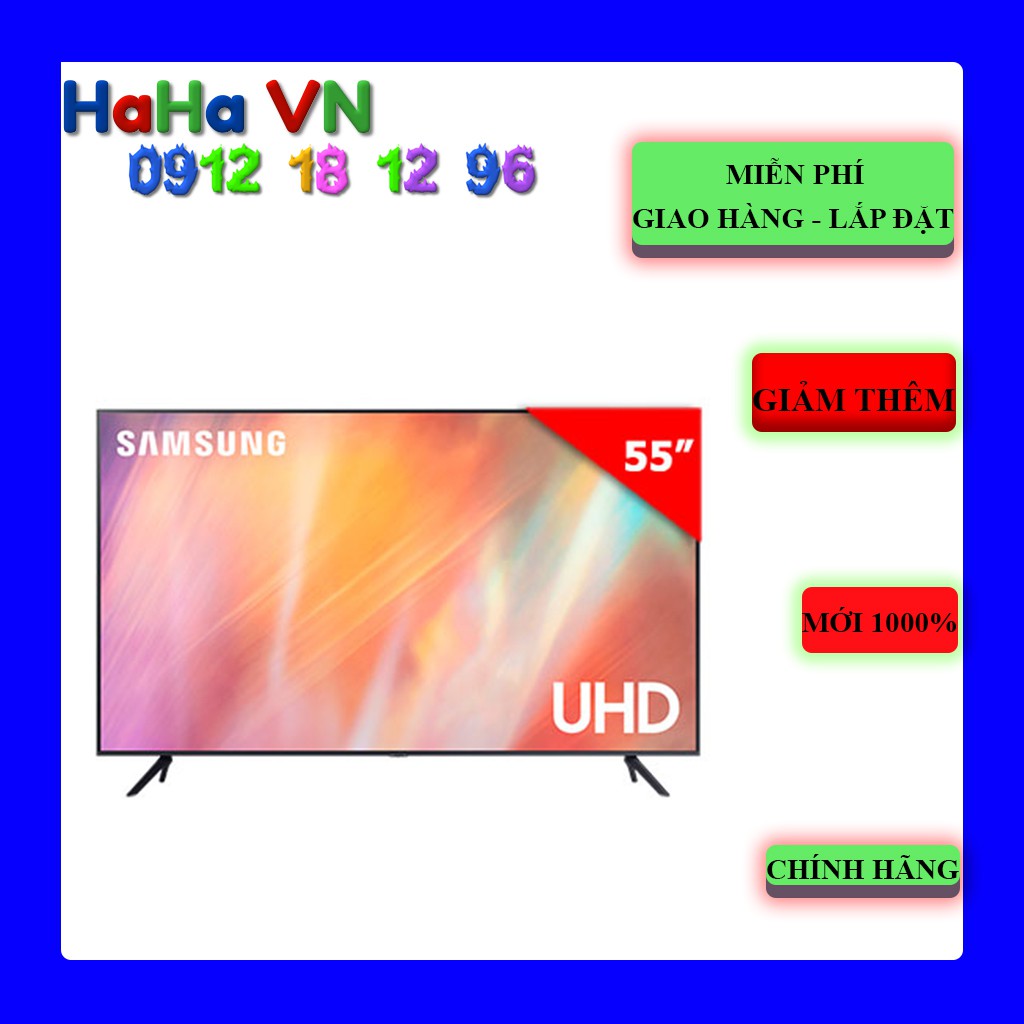 55AU7000 - Smart Tivi Samsung 4K UHD 55 Inch UA55AU7000 | MỚI 1000% | BẢO HÀNH CHÍNH HÃNG