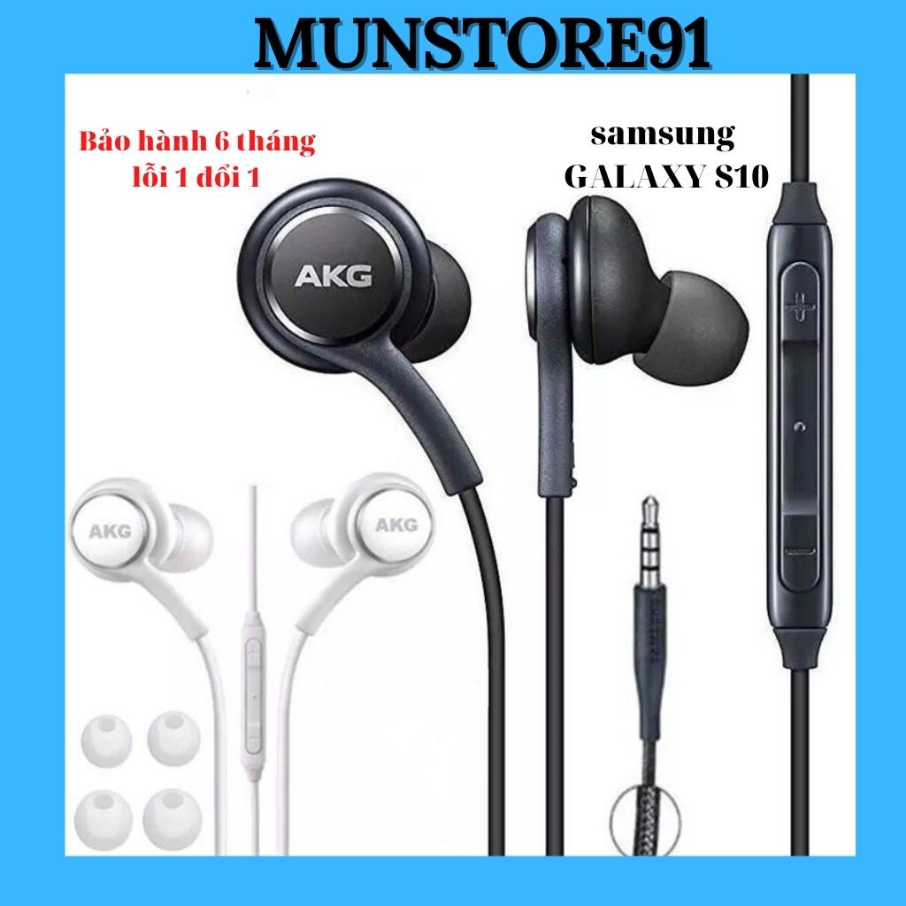 Tai nghe AKG S10 theo máy, tai nghe có dây jack 3.5mm S10/S8Plus/ S8/S6 edge/s7 edge/note5/note4 - Bảo hành 12 tháng