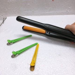 Combo máy là cúp xoăn phồng cho nam và kẹp vịt