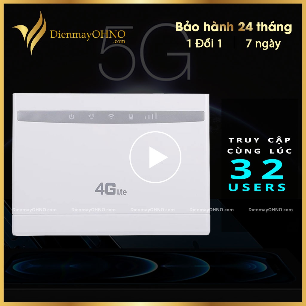 Bộ Phát Modem Router Wifi 4G LTE CPE - 101 Cục Phát Sóng Wifi 2 Râu Mạng Tốc Độ Cao Ổn Định - OHNO VIỆT NAM